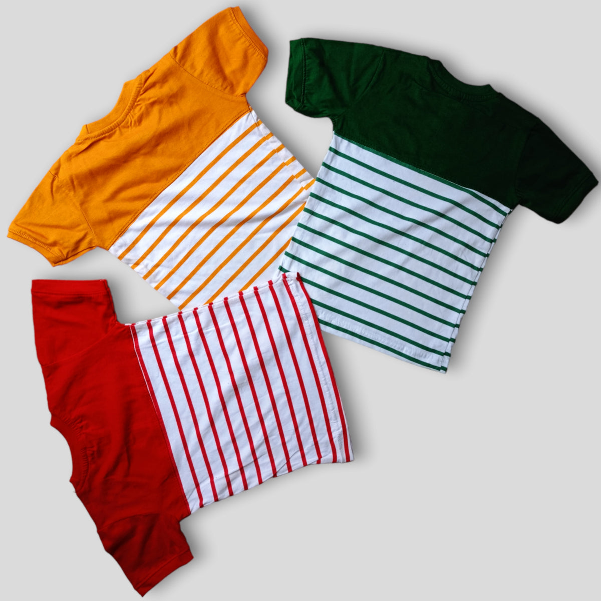 Stripped Style Pack Of 3 T-shirts For Boys/KIds