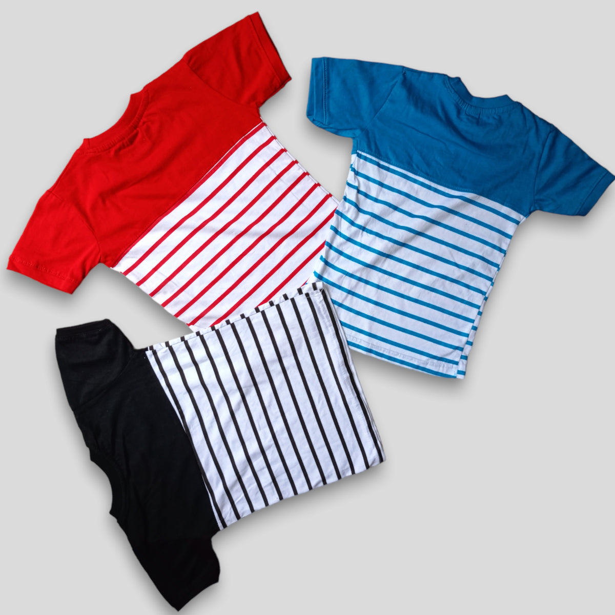 Striped Line Combo T-shirt Pack OF 3
